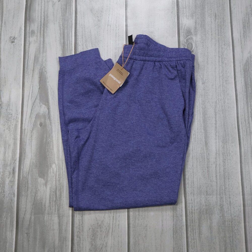 NEW Patagonia Women's Seabrook Joggers Pants L Solstice Purple Pockets Comfy